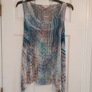 Tru Self Sleeveless  Sharkbite style Top